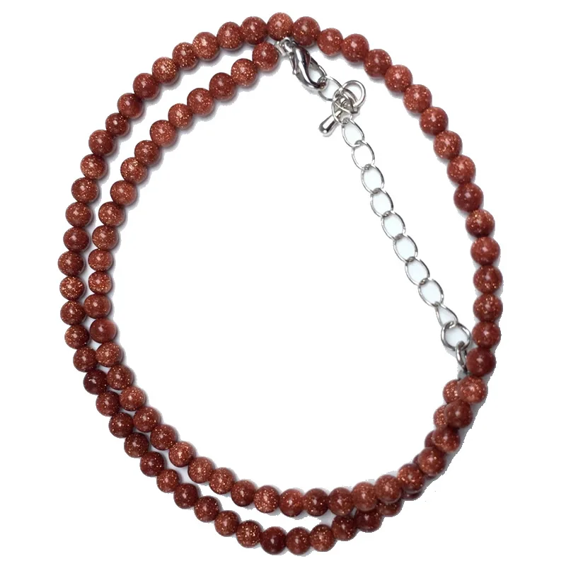 Natürliche 4mm Tigerauge Sodalith Amazonit Labradorit Perlenkette in Verschiedenen Farben Geschenke für Mädchen Modisches Armband Choker – Detail 27