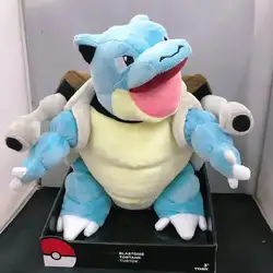 30cm Blastoise Plush Doll Pokemon Stuffed Toy Cartoon Cannon Tortoise Christmas Gift For Kids