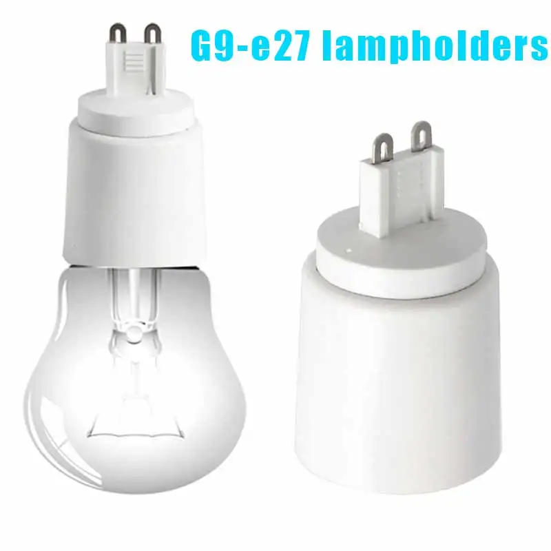 High Quality ABS Material G9 To E27 Socket Base Halogen CFL Light LED Bulb Lamp Adapter Converter Holder