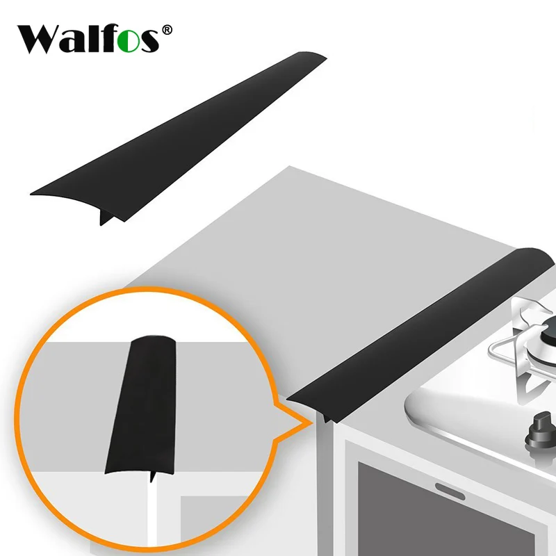 

WALFOS 1 Piece Silicone Stove Counter Cover Lacuna Flexible Silicone Gap Sealing Covers The Opening