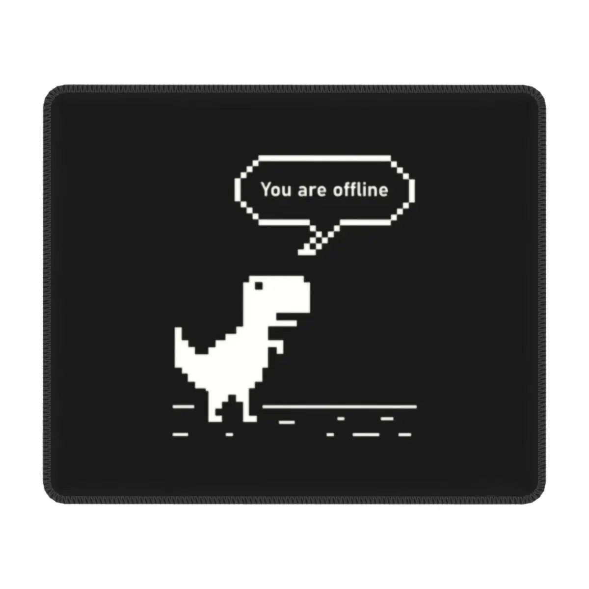 You Are Offline Chrome Dinosaur Gamer Mouse Pad Non-Slip Rubber Mousepad Office Desk Computer Pads Science Programmer Desk Mat