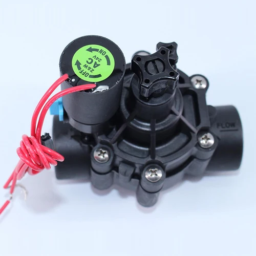 Válvula solenoide de riego por agua, dispositivo con regulación de flujo de 1-1/4 "", 1-1/2"", 220VAC, 24VDC, 24VAC, cierre de cc para riego agrícola