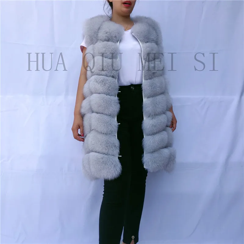 Ladies autumn and winter real fur warm vest fox fur coat real fox fur fox fur vest natural fur real fur vest fur coatssleeveless