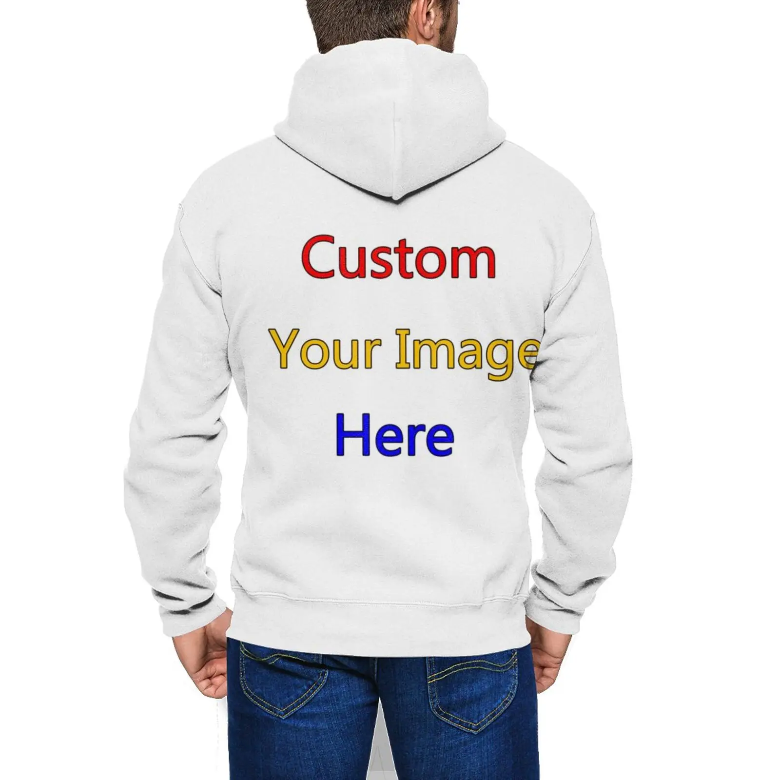 Noisydesigns Fashion Men Clothes Pullovers 3D Digital Prints Custom Image Thick Plus Size 3XL Zipper Hooded Male Dropshipping