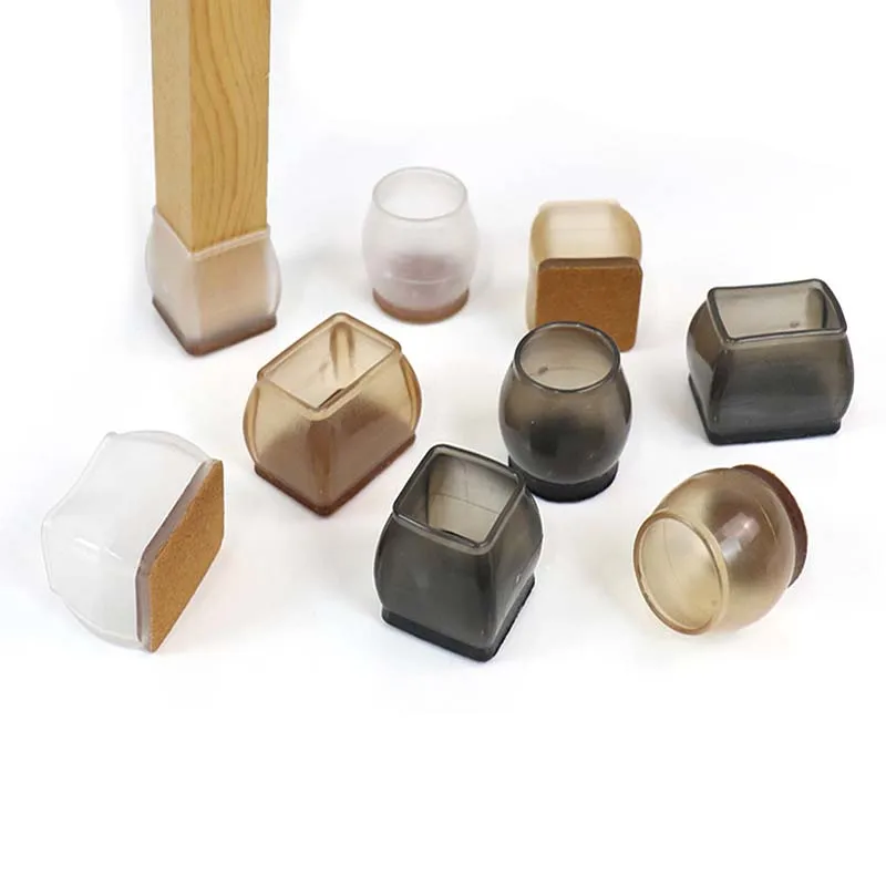 Brand New Silicone Table Chair Leg Mat Non-slip Table Chair Leg Caps Foot Protection Bottom Cover Pads Wood Floor Protectors