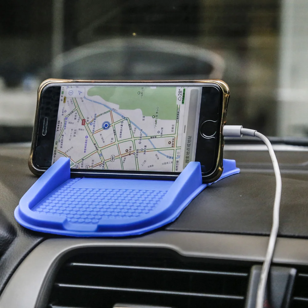 Popular Multifuction Auto Dashboard Silicone Anti-Slip Mat Phone GPS Holder Durable Foldable Soft Anti-skid Pad Car Accessories