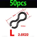 Tamaño L 50PCS Negro