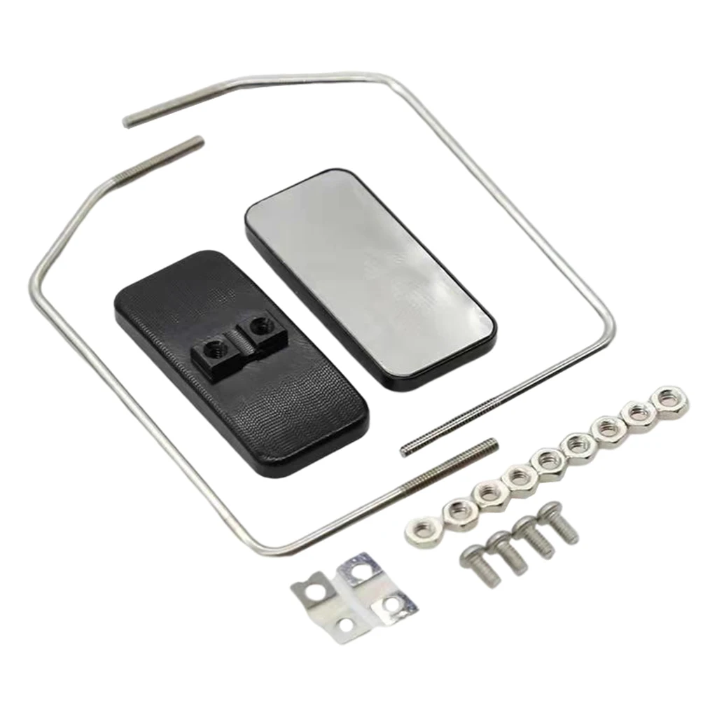 Metal Upgrade RC Car Rearview Mirror 1/10 1/14 Trailer Tractor Car Hobby Easy to Install Spare Parts Accessory