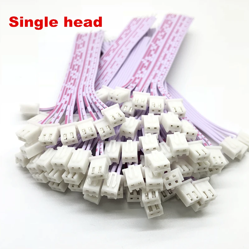 5 unids/lote JST nuevo XH2.54mm 26AWG individual/doble cabeza hembra conector de Terminal de cable de alambre de cobre Alambre de 2 P/3/4/5/6/7/8/9/10/11/12 Pin