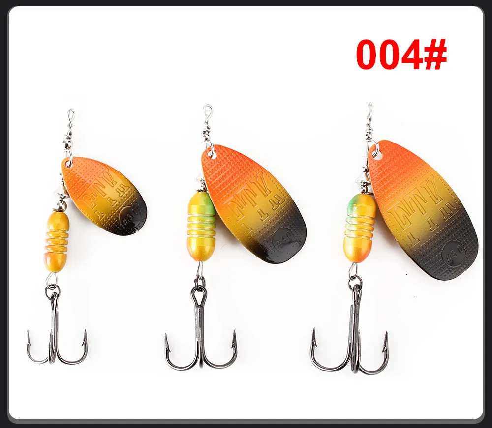 FTK Neuer Metall-Angelköder Spinnerbait 5,8g 6,3g 10,2g 16,9g 18,8g Hochwertige Hartköder mit Dreifachhaken Angelzubehör für Hecht – Detail 11