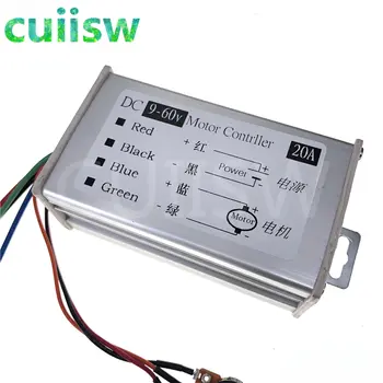 Regulátor otáček motoru DC 29V 12V 24V 48V 60V 20A PWM regulátor otáček motoru regulátor driver 20A 0-1200W nastavitelný proud 6 nejlepší prodej Ovladač 24V stejnosměrného motoru - №3