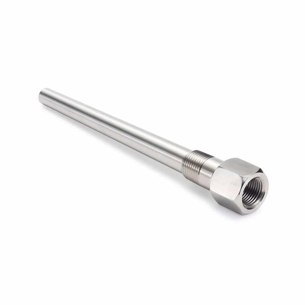 Bimetallic thermometer threaded protective sleeve temperature sensor thermocouple/resistance welding base temperature