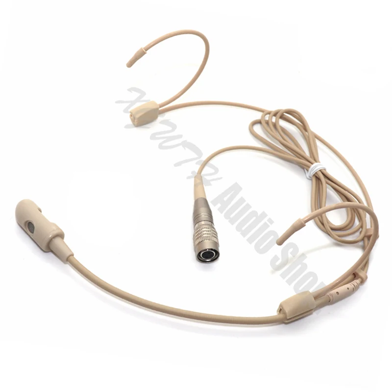 

Condenser Conference Unidirectional Headset Microphone 4Pin TA4F For Audio Technica Beige