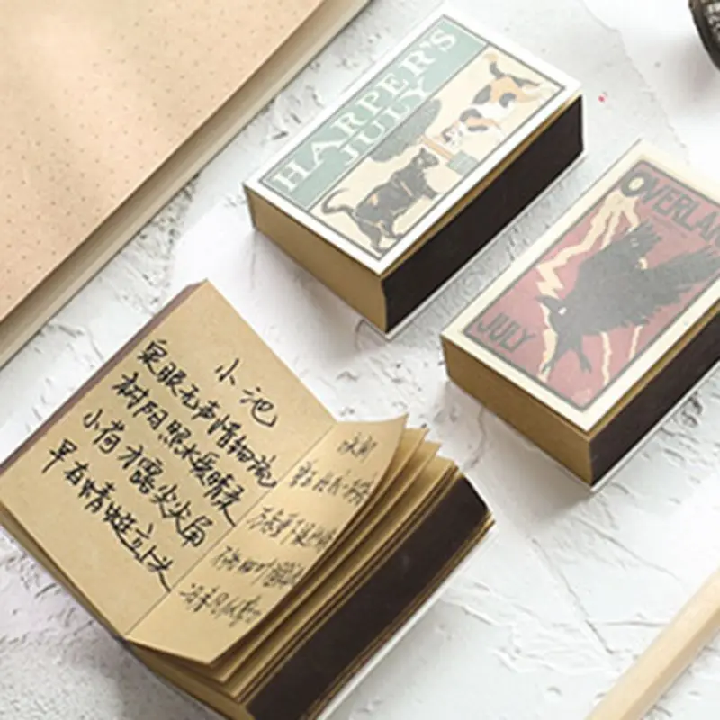 Pocket Note Paper Mini Writing Pad Notepads Unruled Paper for Student, 122 Sheet Per Book Drop Shipping