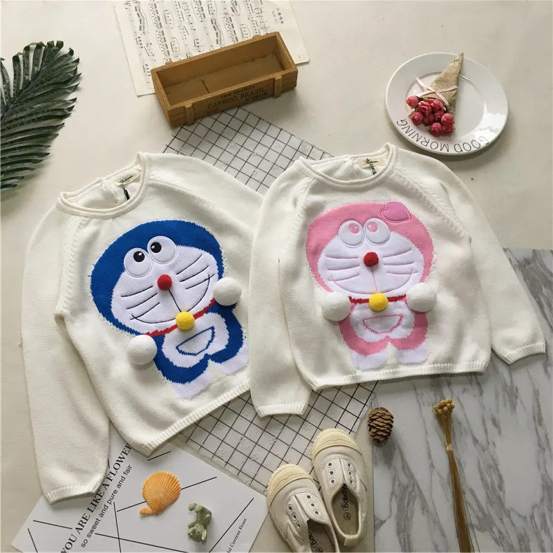 

Tonytaobaby Fall and Winter Clothes New Style Baby Pure Cotton Cartoon Stereo Knitted Sweater Toddler Sweater