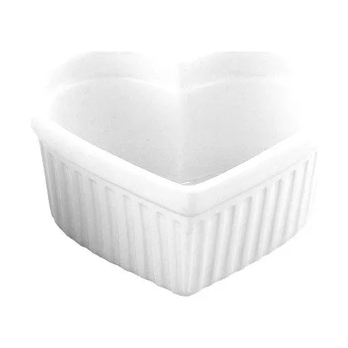 Globy Heart Porcelain Ovenproof dish 6'Lı