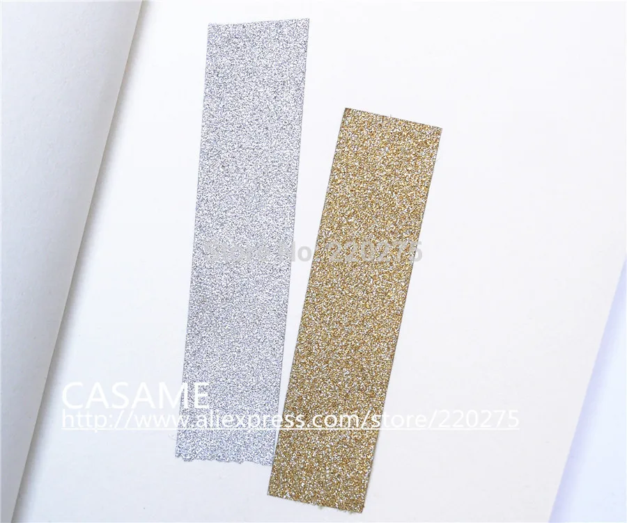 3Mx10 Korean Style totaly gold Glitter Tape Paper Scrapbooking Book Decor Self  Adhesive Stick Washi golden silver tapes