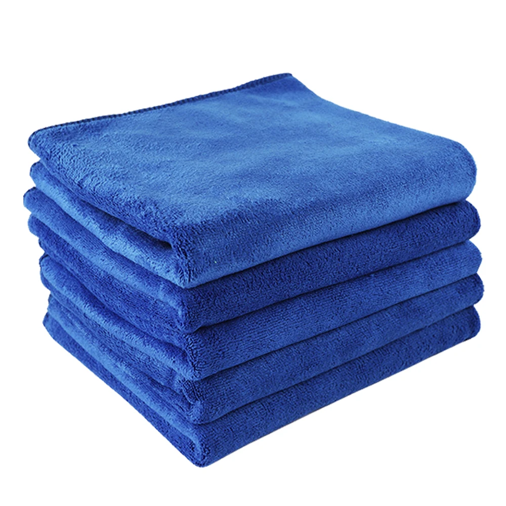 

5PCS Car Wash Microfiber Towel Plush Drying Car Cleaning Fiber Towel Rag for Home Auto Clean Detailing Tool 30*30cm