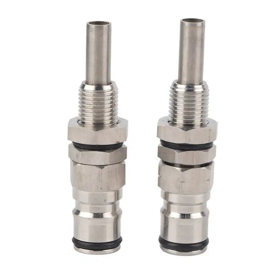 2pcs/ Set Stainless Steel Sturdy Keg Beer  Lock Post Pressure Relief Valve Beer Keg Homebrew Adapter Brewing Beer Connector