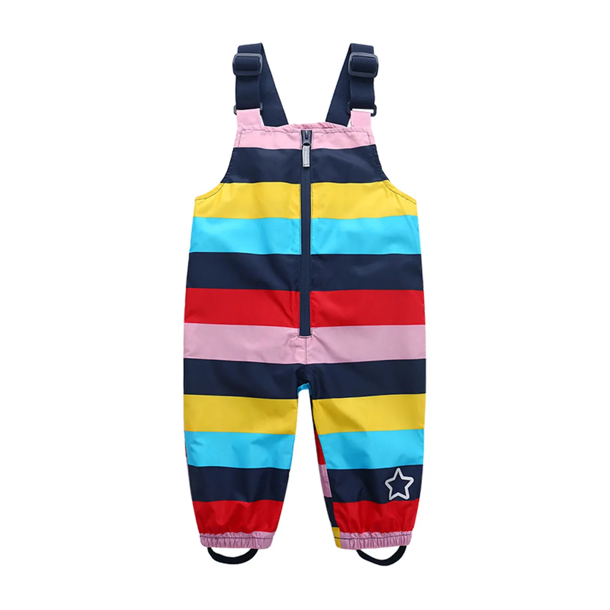 HONEYKING Children Waterproof Rain Pants Baby Jumpsuits Boys Girls Overalls Strap Pants Fashion Kids Overalls