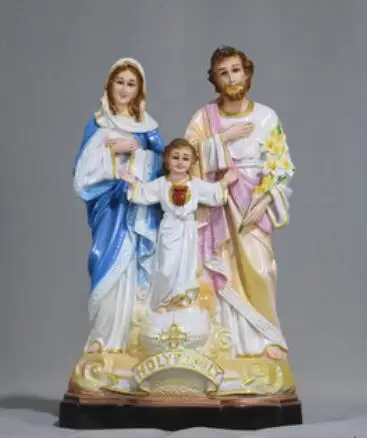 Jesus Christ taught to present Figure Statue art Sculpture Crafts Blessed are three mem Figurine decorationbers holy family