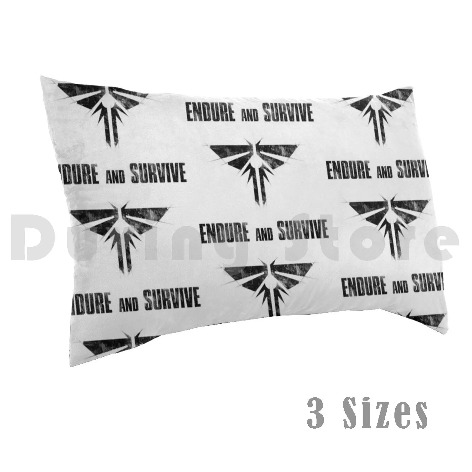 Endure And Survive Pillow Case DIY 50*70 The Last Of Us Endure And Survive Tlou Joel Ellie Fireflies Look