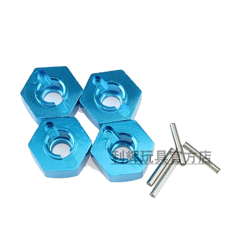 WLtoys-piezas de repuesto para coche teledirigido, combinador de asiento de rueda Hexagonal de metal, 12mm, 12427, 12428, 12429, 144001, 124018, 124019