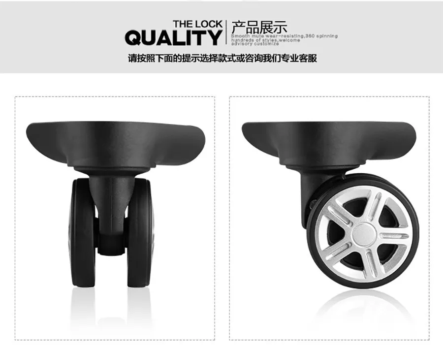 Luggage Wheel Replacement Wheels Suitcase Accessories Universal Casters Rolling Luggage Suitcase Wheeled Accessories Bags Caster