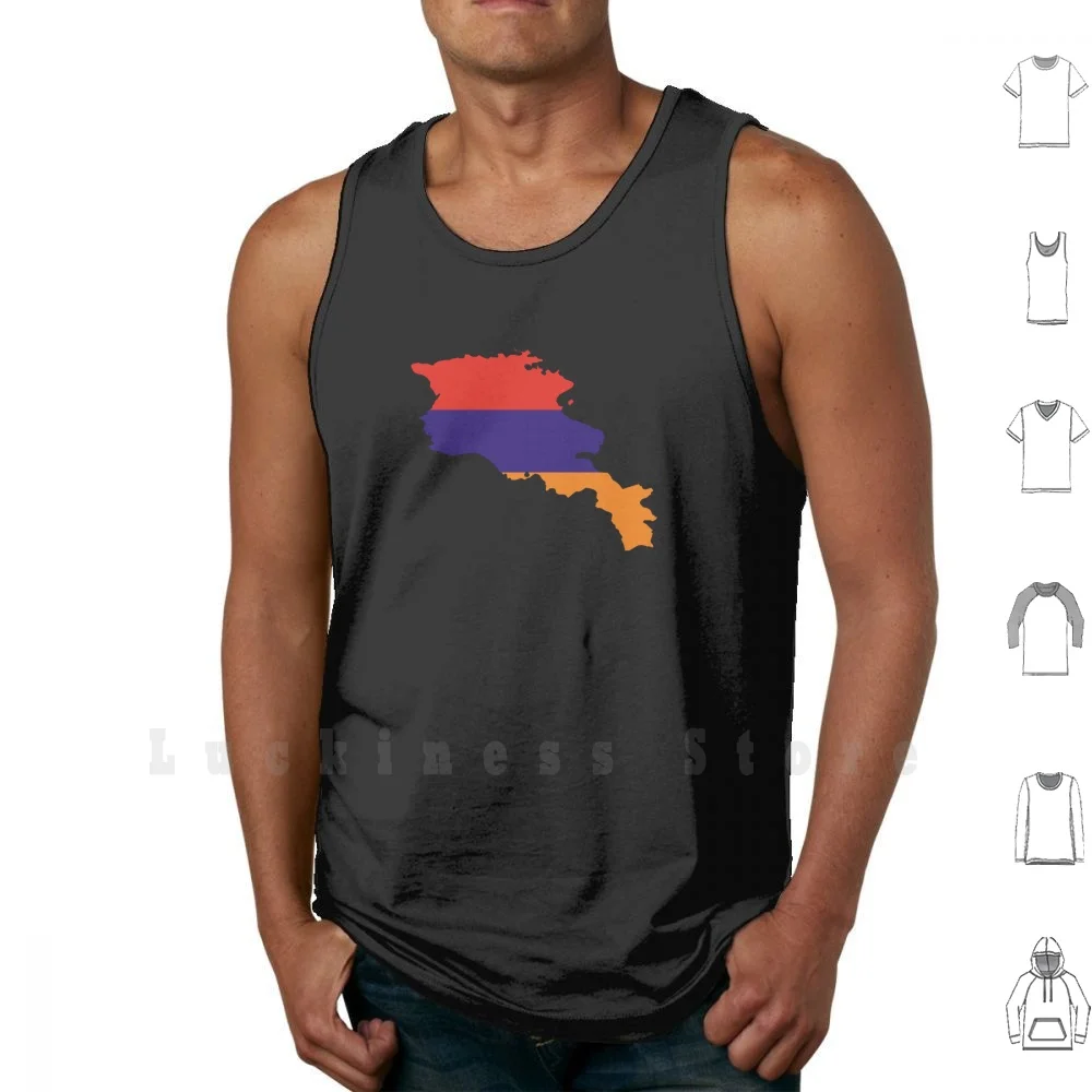 Flag Map Of Armenia Tank Tops Vest Sleeveless Flag Map Of Armenia Armenia Armenian Yerevan Flag Of Armenia Map Of