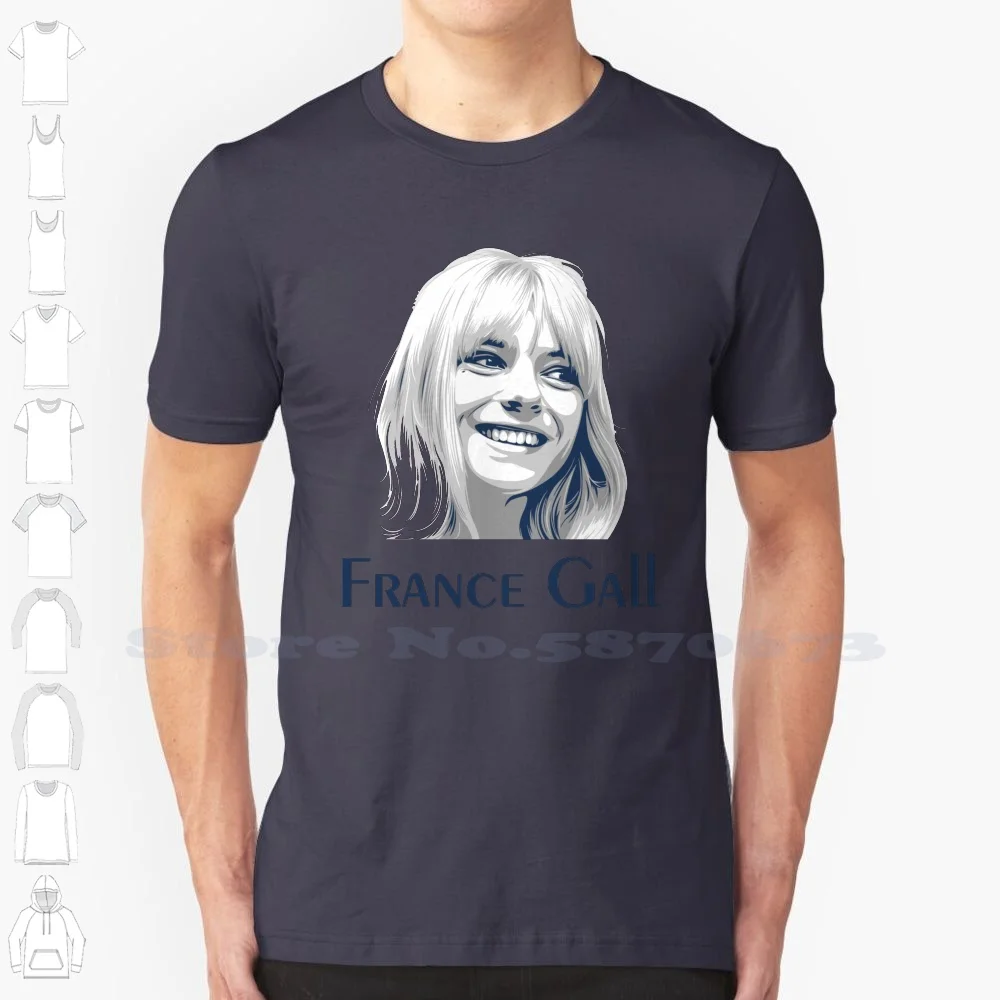 France Gall Essential Custom Funny Hot Sale Tshirt France Gall 1960s French Pop Baby Pop Serge Gainsbourg Yé Yé Bébé Requin