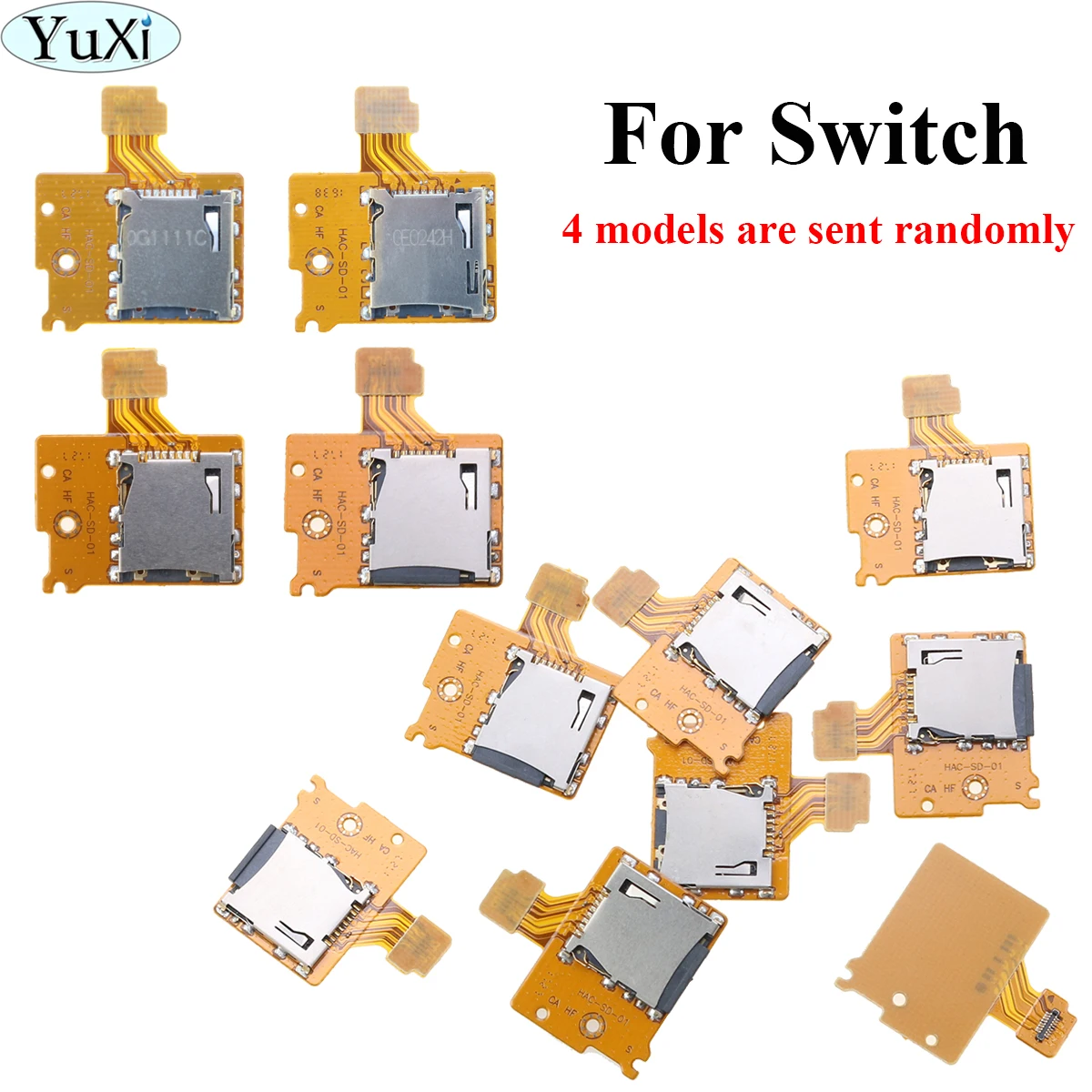 

YuXi 1PCS For Nintend Switch NS TF SD Card Slot Socket Replacement Handle Controller SD Card Micro-Sd Tf Card Slot Socket