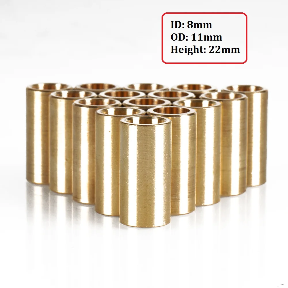 KINGROON 2pcs Metallurgy Bushing Brass bearing Self-lubricating Copper Sleeve Special Bearings Slide 3D Printers Parts 3D Parts