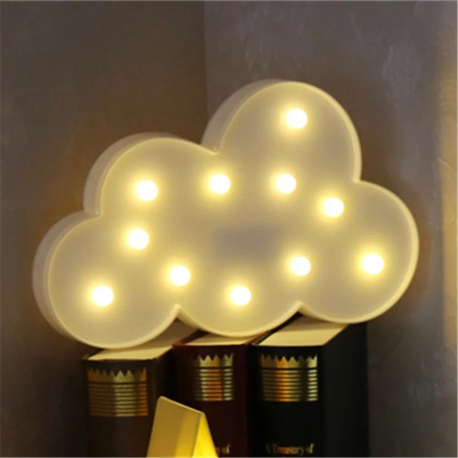 3D LED Night Lights Star Moon Kids Bedroom Wall Lamp Indoor Lighting For Home Party Wedding Christmas Decoration Creative Gift