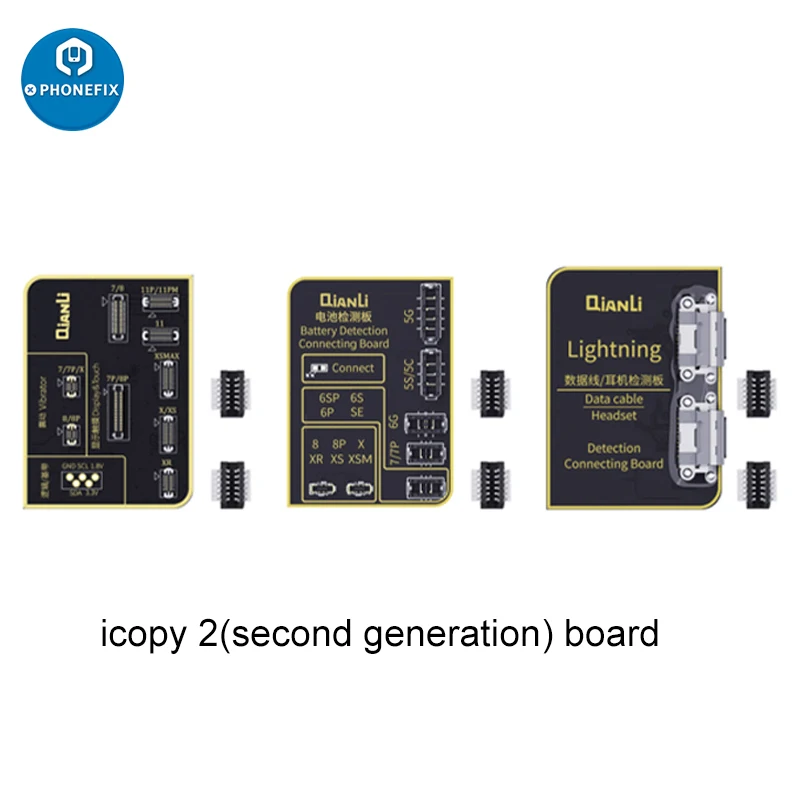 Qianli iCopy Plus Battery/Ture Tone /Virbrator EEPROM Programmer Heatset Board for iPhone 14 13 12Pro 11 pro XS max Xs X Repair