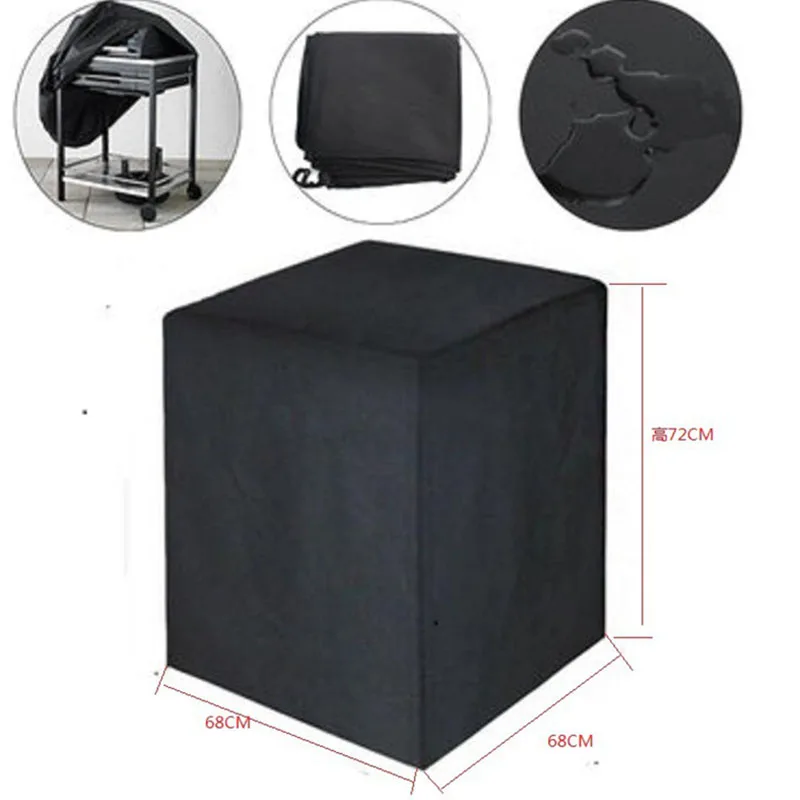 Garden Furniture Covers Dustproof Restaurant Square Shelf Waterproof Cover BBQ Grill Cover 210D Oxford Cloth Black