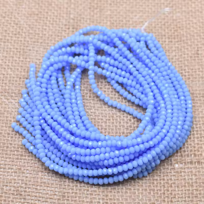 Yanqi 2 3 4mm Rondell Austria Faceted Crystal Beads Round Glass Beads Loose Spacer Beads for Jewelry Making DIY - Image 16