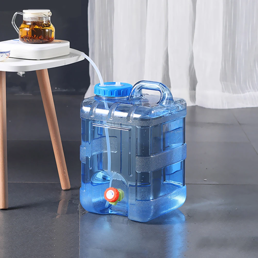 RUYI Bidon à eau 12 l avec robinet pour camping, sans BPA, réservoir d'eau potable, transportable avec poignée pour extérieur, voyage, caravane, pique- nique, randonnée, ménage