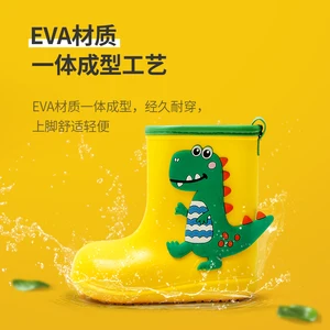 Children Baby Rain Boots Boys Girl Eva Non -slip Outdoors Dinosaur Boots Dinosaur for Boots for Dwaterproof Children Water Boots Rain Boots 6 Main Sales Boy Boot Boy - №6