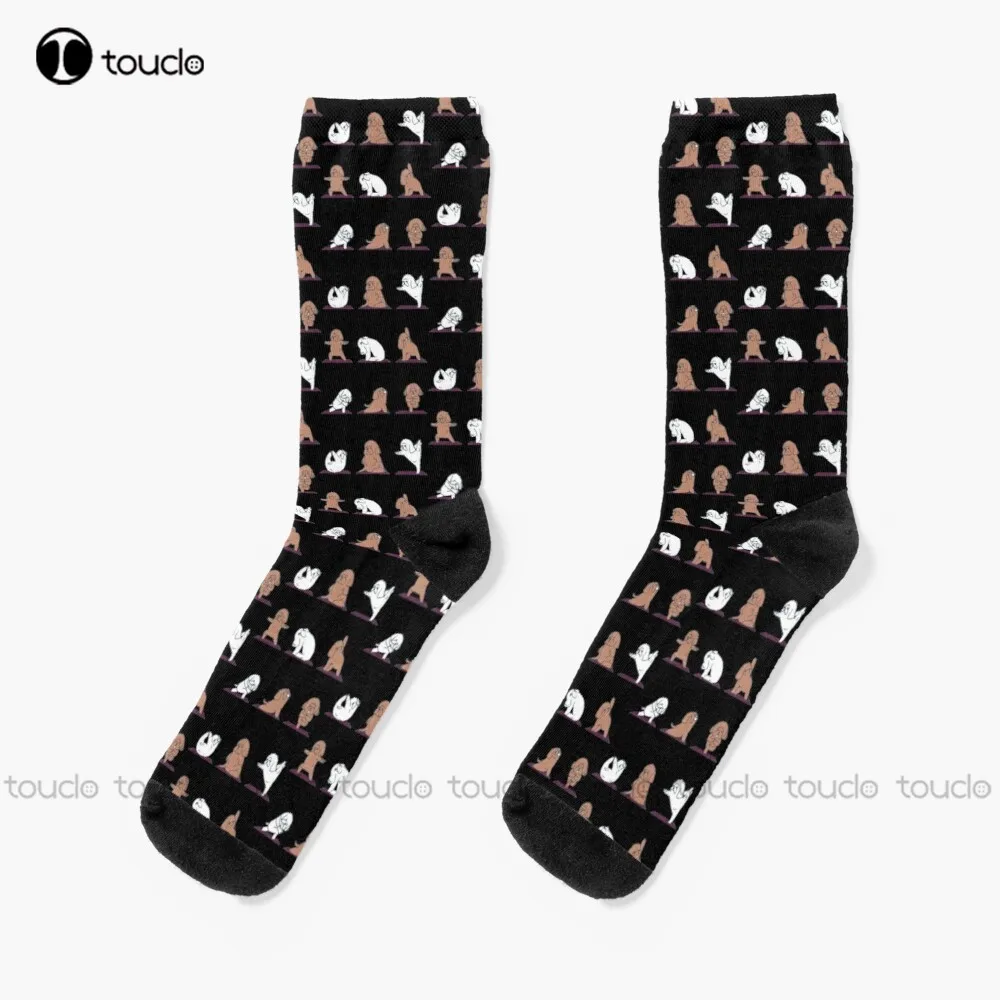 

Poodle Yoga Socks Men'S Novelty Socks Unisex Adult Teen Youth Socks Personalized Custom 360° Digital Print Hd High Quality