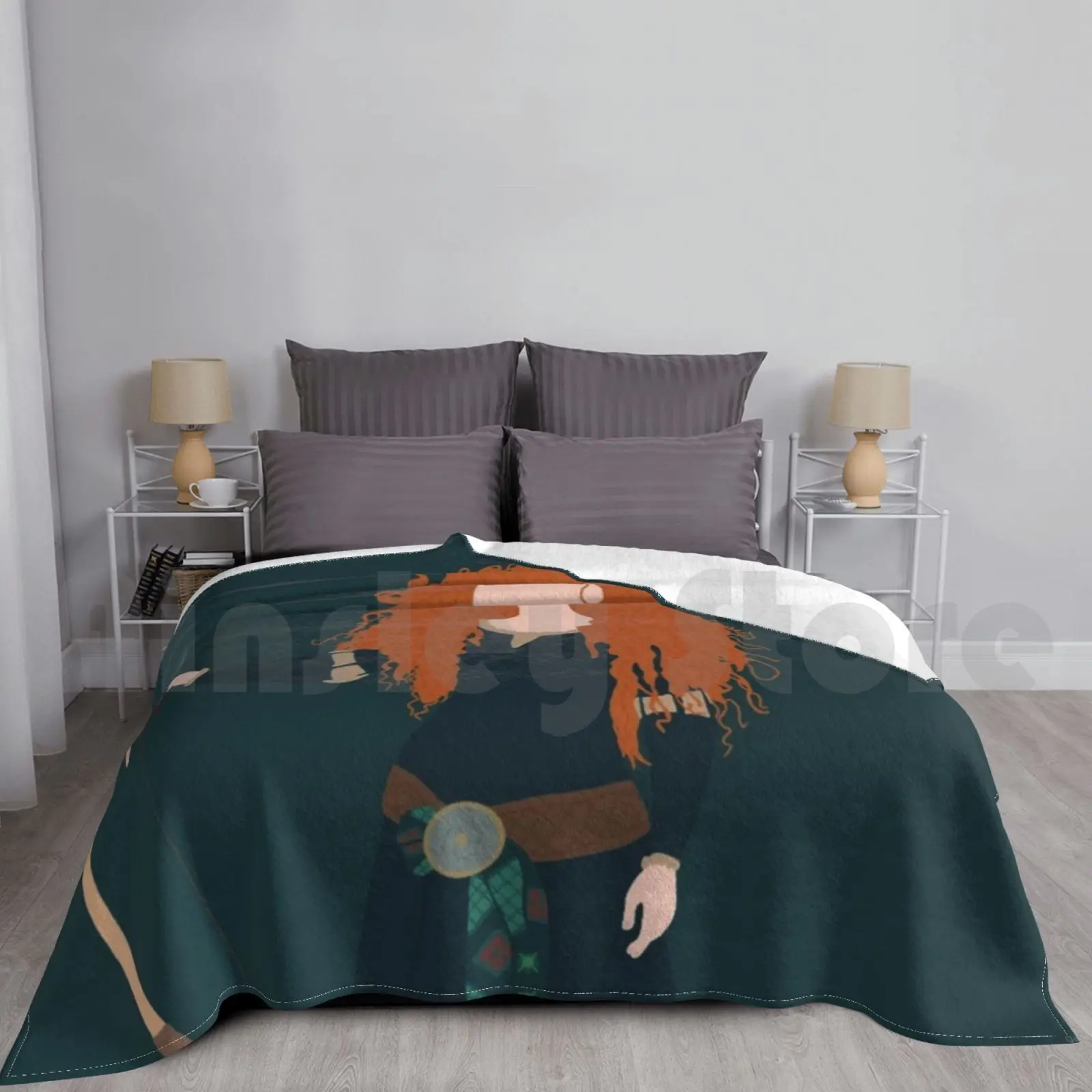 I'll Be Shooting For My Own Hand Blanket For Sofa Bed Travel Merida Brave Princess Pixar