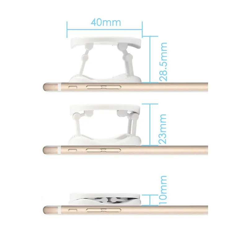 10-100Pcs กลมเปล่าวัสดุโทรศัพท์มือถือพับยืดวงเล็บโทรศัพท์ผู้ถือบอลลูนสนับสนุน