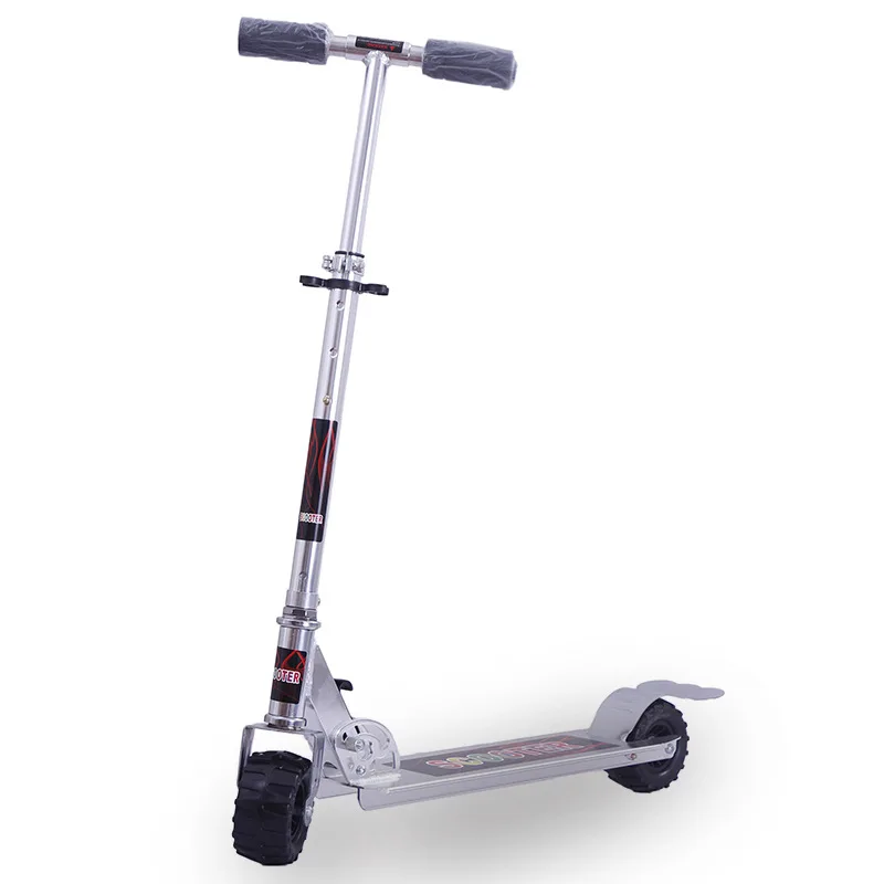 Luxury Thickened Aluminum Alloy Rubber Two-wheel Adult Folding Kick Scooter