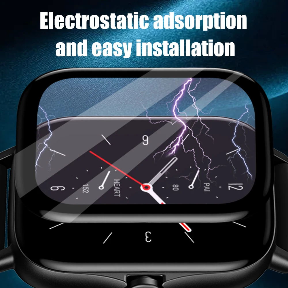 Penutup Pelindung Film Tepi Lembut Melengkung 3D untuk Huami Amazfit GTR 3/3pro/GTS3 GTR3 Pro Aksesori Pelindung Layar Jam Tangan