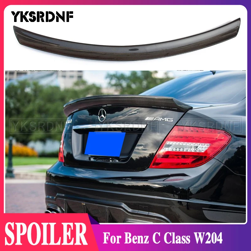 

W204 2-Door/4-door AMG Style Rear Spoiler for Mercedes-benz C Class 2008-2014 Carbon Fiber Trunk Back Bumper Lip Ducktail