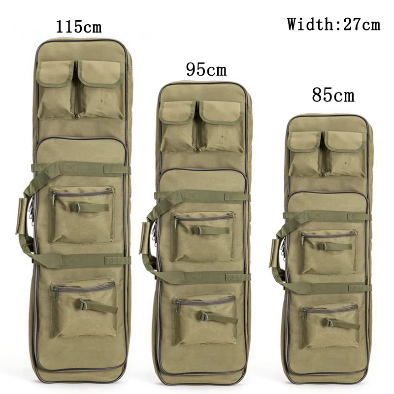 85cm/95cm/120cm Tactical Rifle Gun Shotgun Carry Case Bag Backpack Hunting shooting Bag mud Green Camping tourism