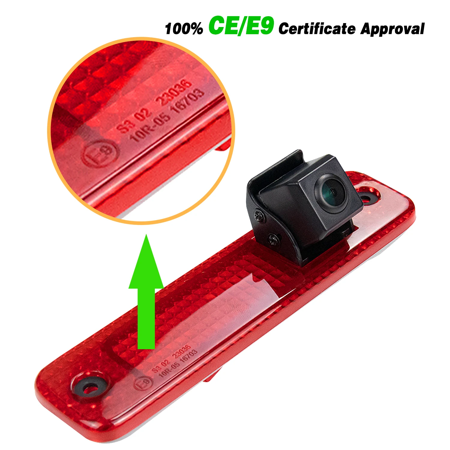 HD 3rd Brake Light Camera +4.3'' Monitor for Ford Transit Rear door Transporter Van 3/Transit MK7 Tourneo/Furgon MK4 2006-2014