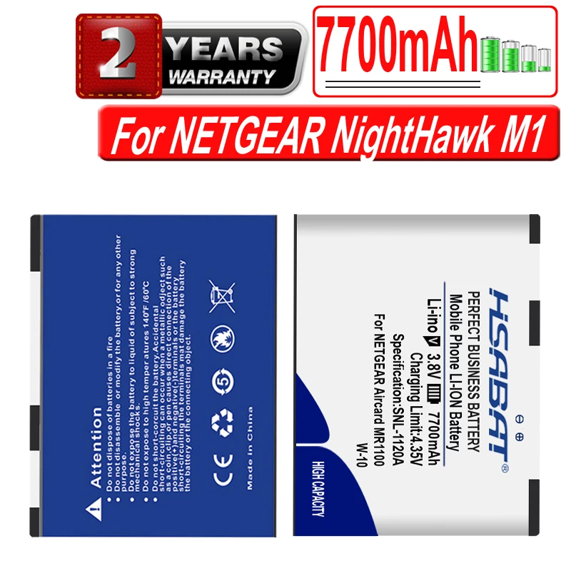 HSABAT W-7 W-10 W-3 W-5 بطارية لـ Netgear Sierra Aircard 810S 790S راوتر لاسلكي NightHawk M1 MR1100 سييرا لاسلكي