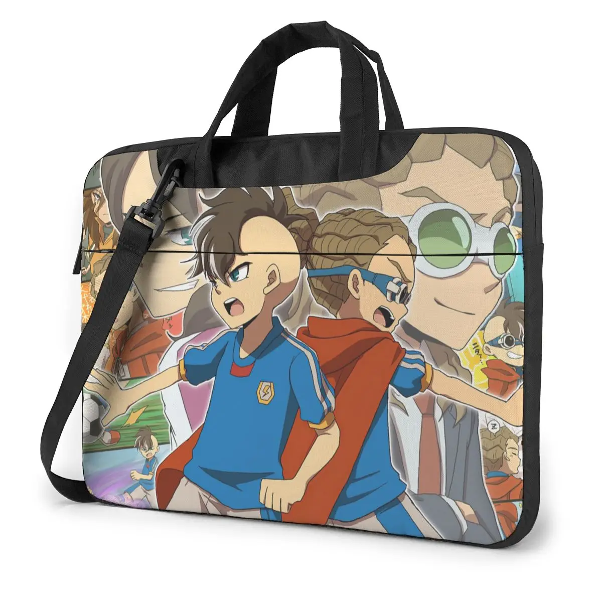 Inazuma Eleven Laptop Bag Case Protective Vintage Computer Bag Bicycle Crossbody Laptop Pouch