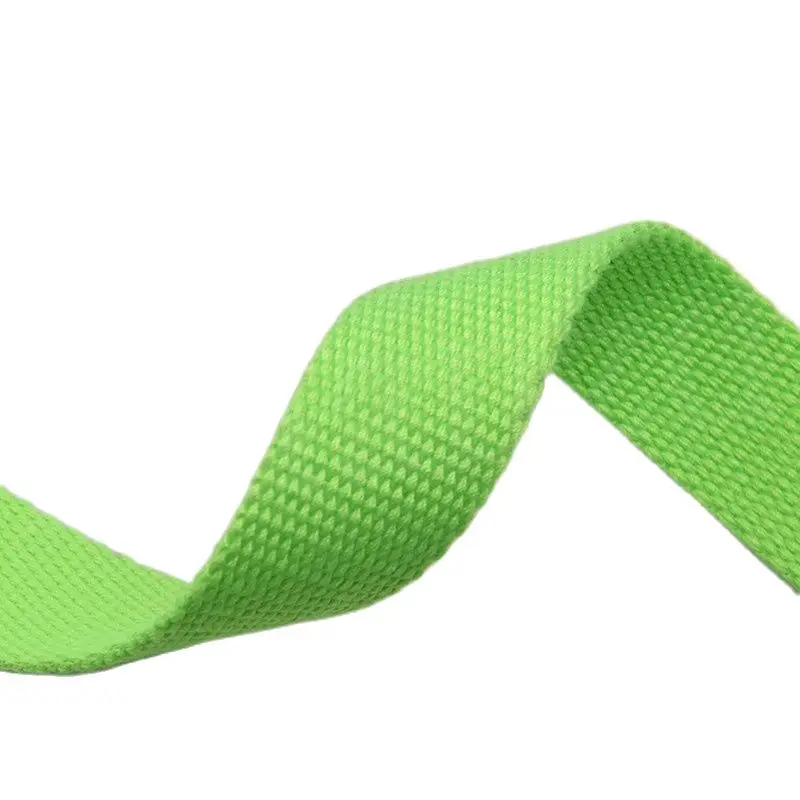 

1 Inch Green Cotton Webbing Tape For Bag Strap 25MM