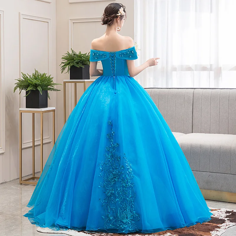 2023 Sweet Quinceanera Dresses Off The Shoulder Ball Gown Vintage Vestidos De Quinceaneras Prom Dress Plus Size Vestidos De 15